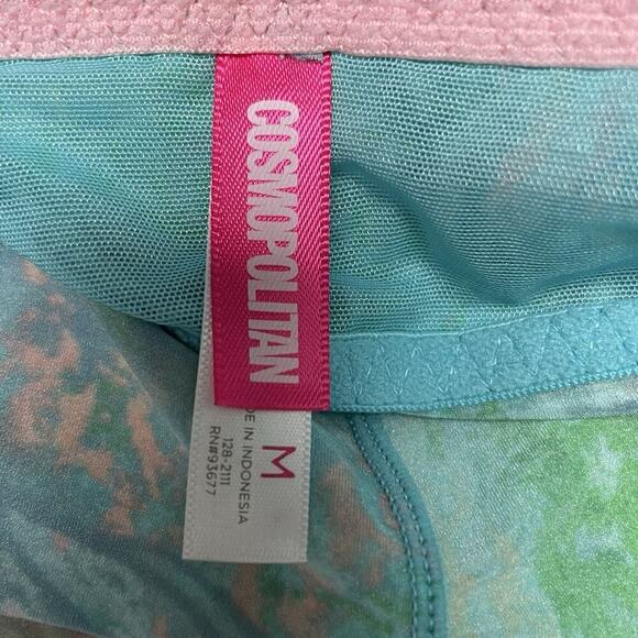 Cosmopolitan Lingerie Bodysuit Semi Sheer Size Medium Y2K Colorful Flirty - Picture 4 of 6